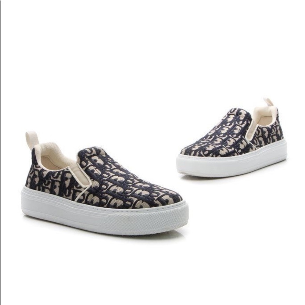 Dior Solar Slip-On Sneakers (Deep Blue)